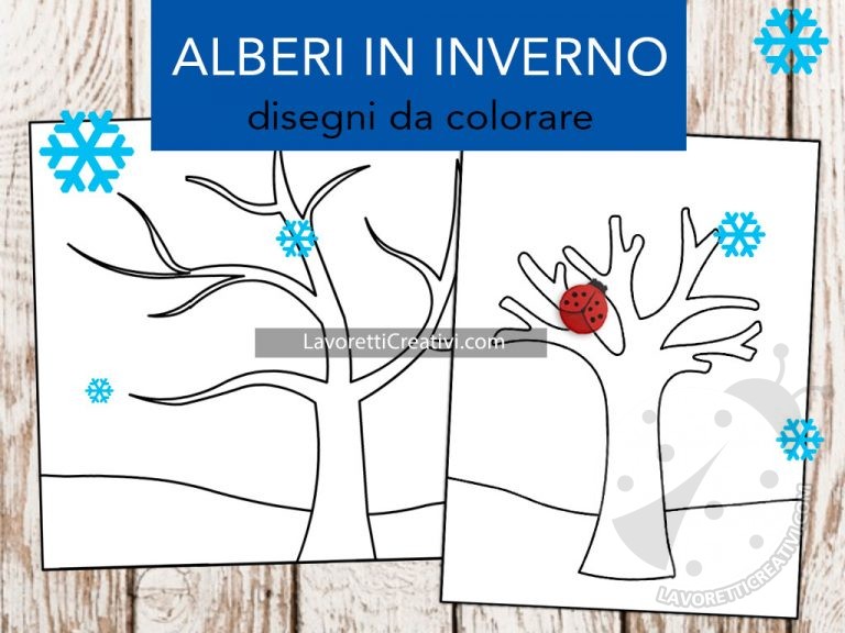 Alberi In Inverno Lavoretti Creativi