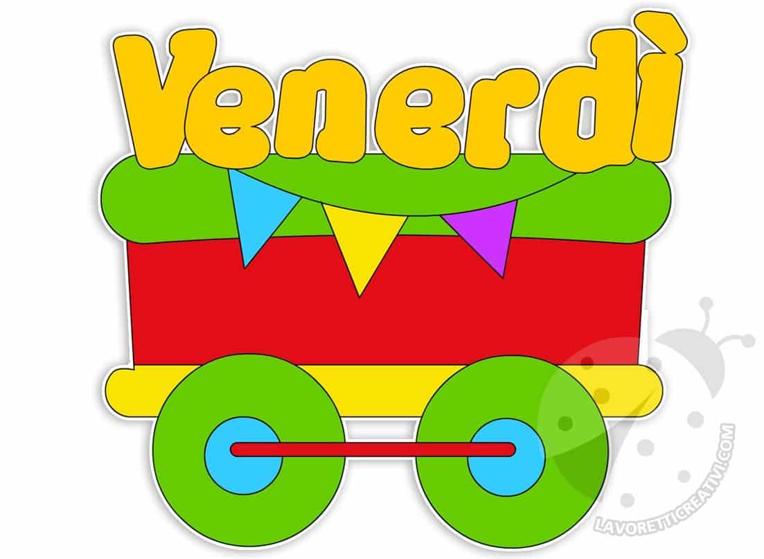 Trenino dei giorni della settimana per bambini