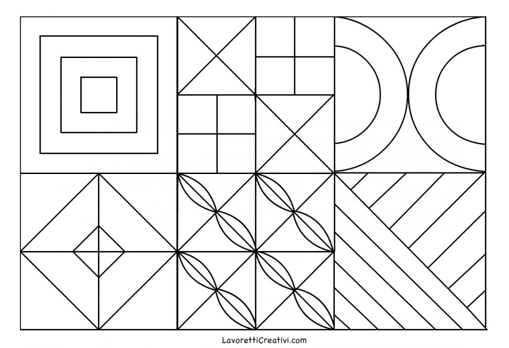 Composizione Modulare Arte Scuola Primaria Lavoretti Creativi