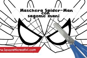 maschera spiderman bambino