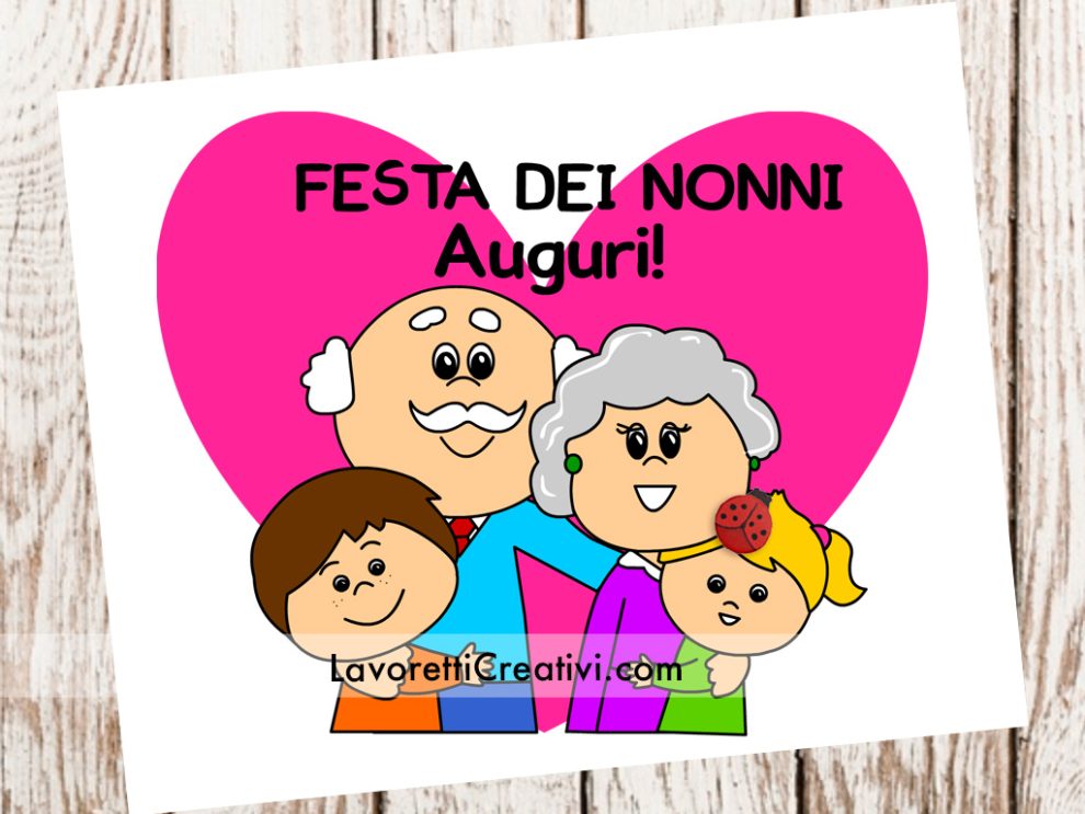 Biglietto Auguri Festa Dei Nonni - Lavoretti Creativi