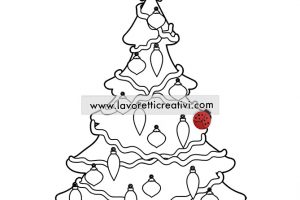 disegno albero natale