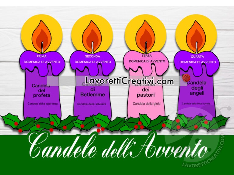 Candele Avvento - Lavoretti Creativi