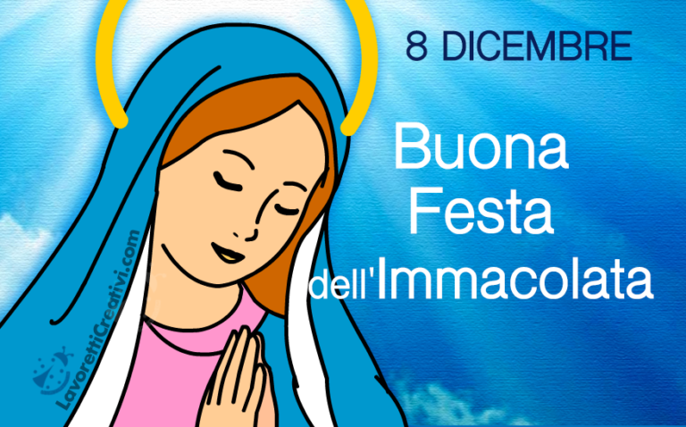 Auguri Festa Immacolata Concezione - Lavoretti Creativi