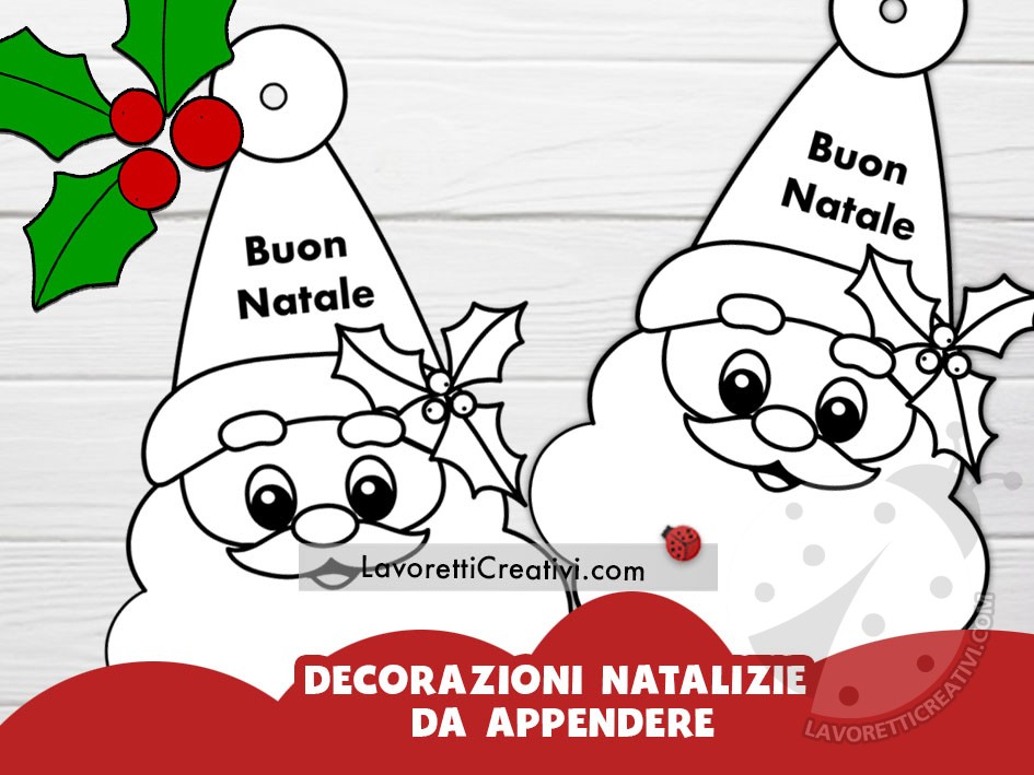 babbo natale da appendere