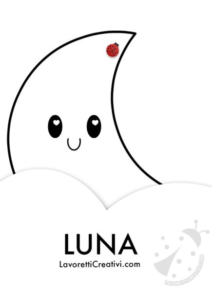 luna disegno