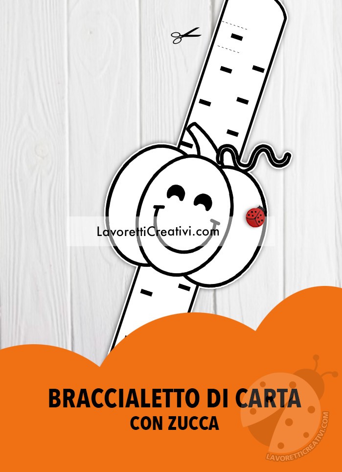 braccialetto zucca halloween