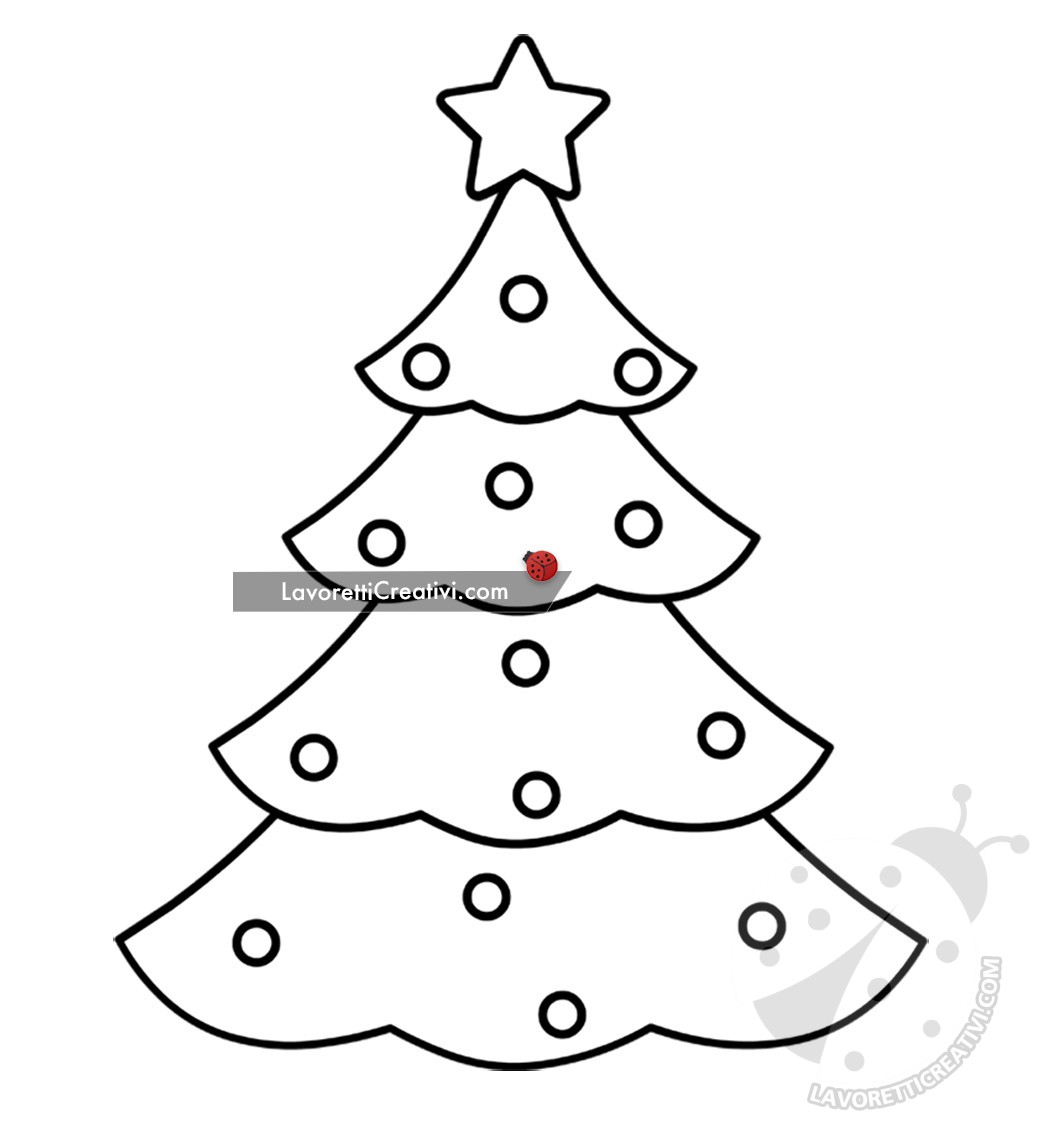 albero natale disegno bambini