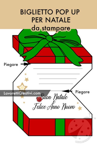 biglietto pacco regalo natale