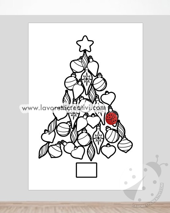 cartellone albero natale