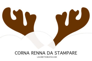 corna renna da stampare