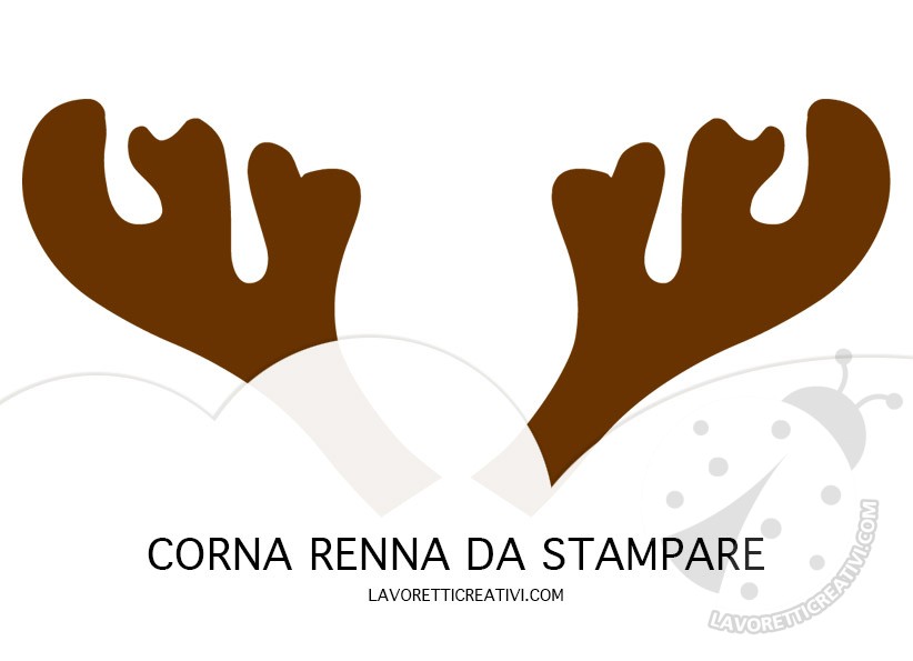 corna renna da stampare