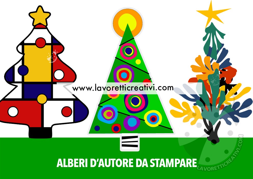 alberi autore da stampare