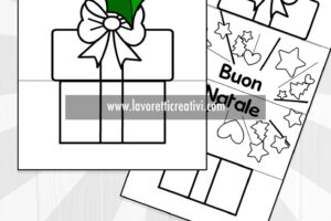 biglietto regalo natale pieghevole