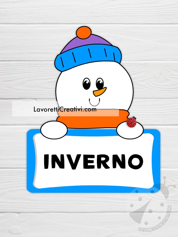 pupazzo neve inverno