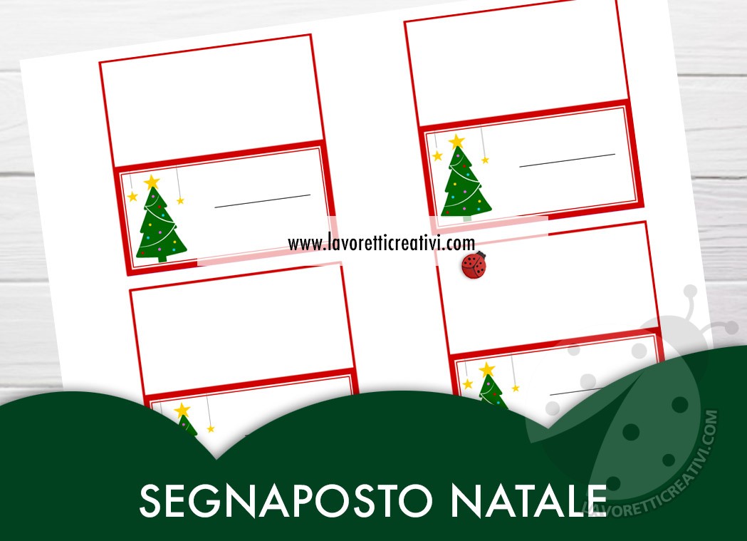 segnaposto natale