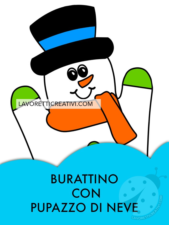 burattino pupazzo neve