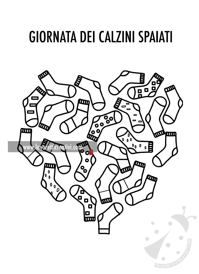 calzini spaiati cuore