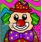 clown con pattern