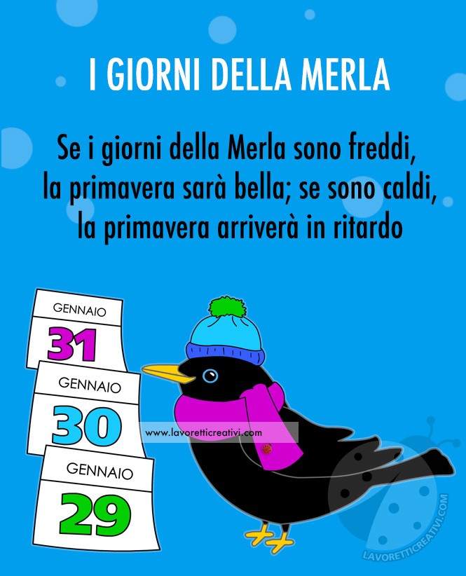 giorni della merla proverbio