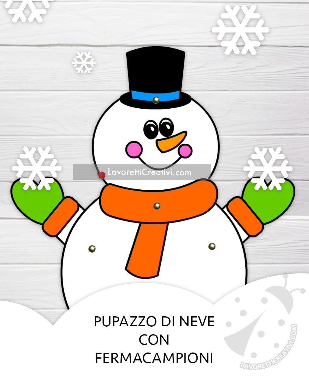 pupazzo neve fermacampioni 1