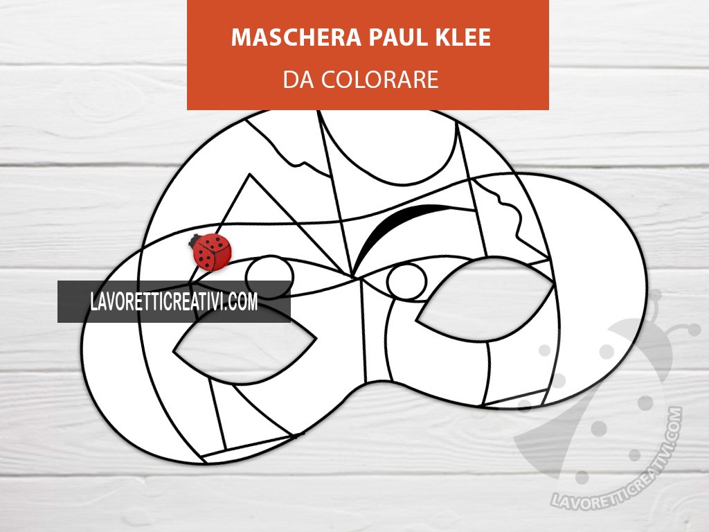 maschera paul klee disegno