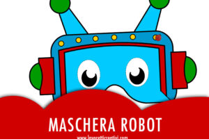 maschera robot colorata